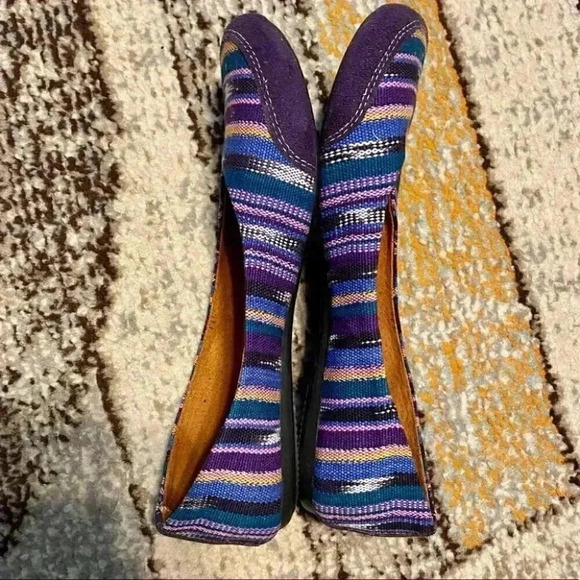 Cadani Boho Aztec Colorful Flats - Picture 5 of 7